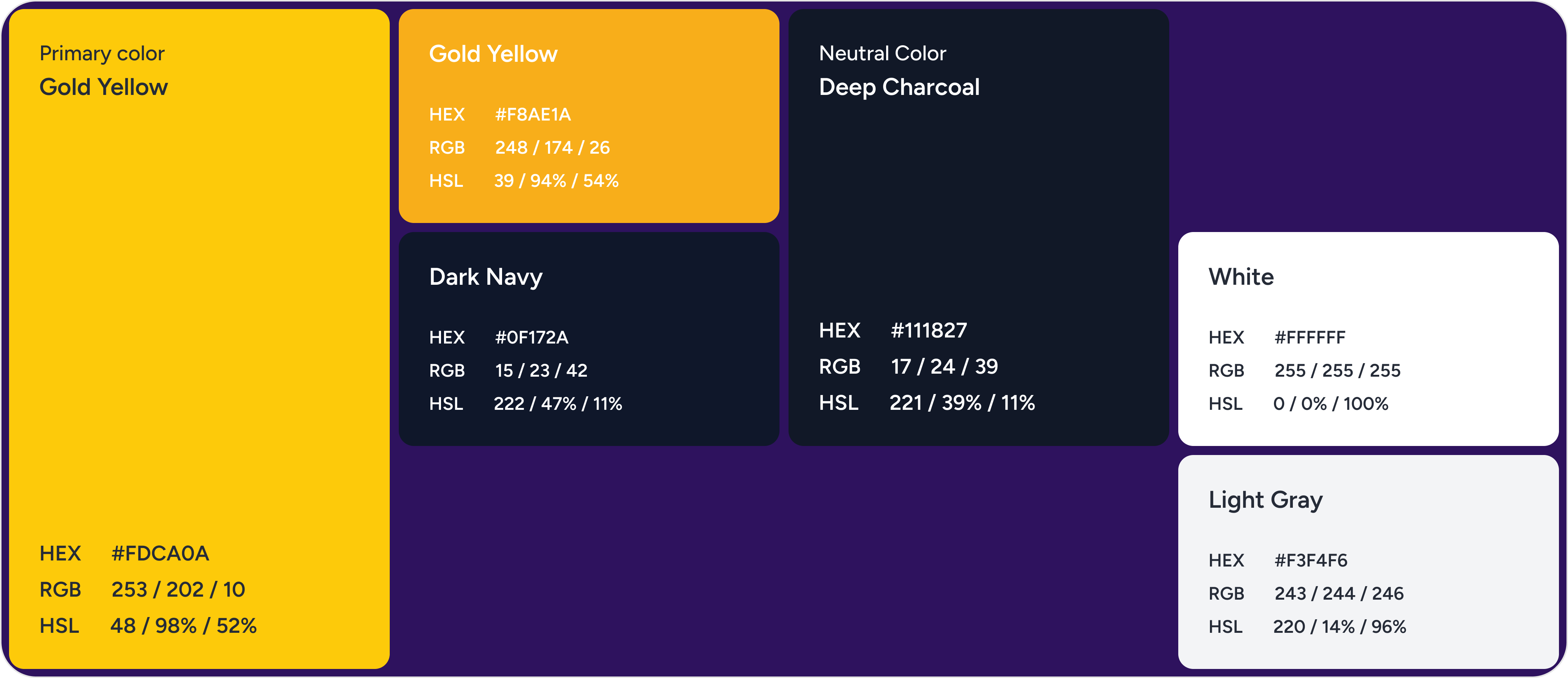 Color palette